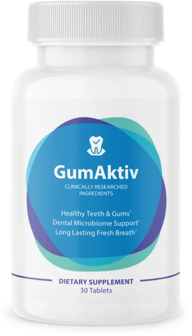 GumAktiv oral probiotic chewable tablet bottle