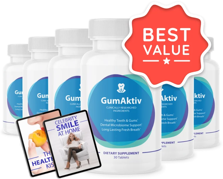 GumAktiv 6 Bottles package